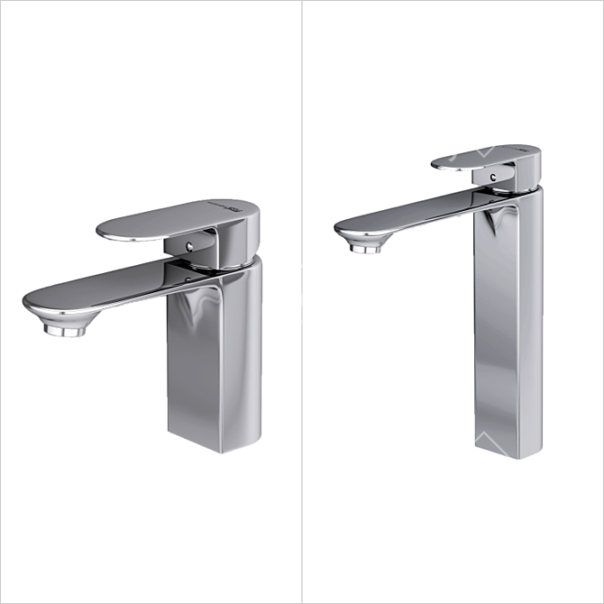 Dinkel 5800 Series Basin Mixers: Elegant and Functional 3D model image 1