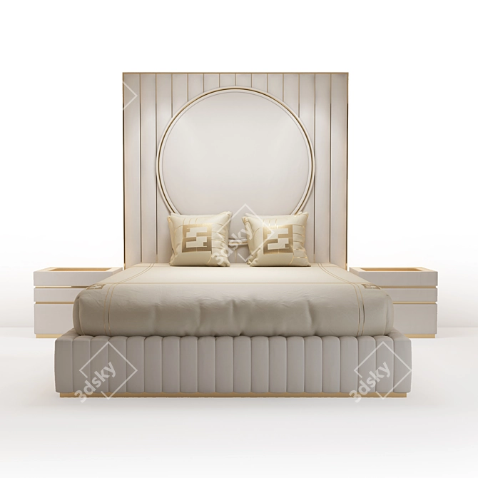 Russian Luxury Bed: Fertini Casa 2019 3D model image 3