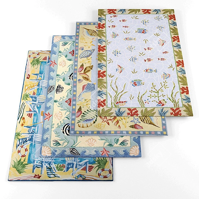 Momeni Kids Rugs Collection 3D model image 1