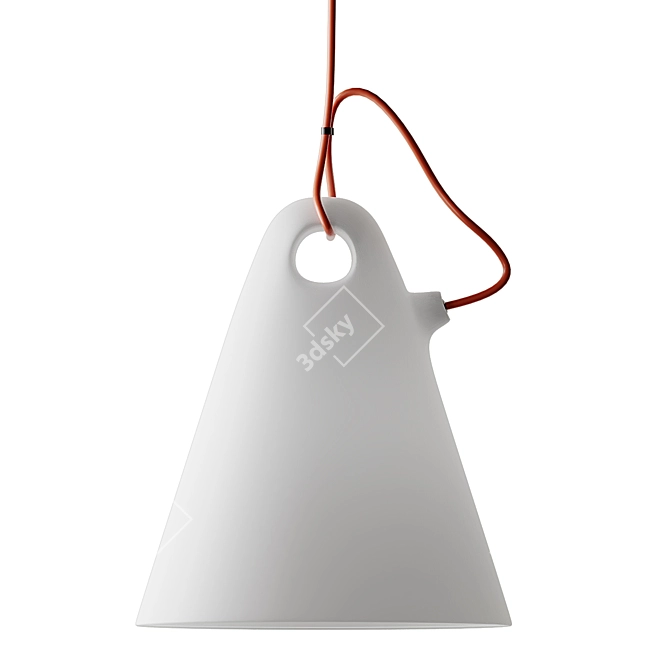 Trilly LED Pendant: Modern Elegance in Polyethylene 3D model image 4