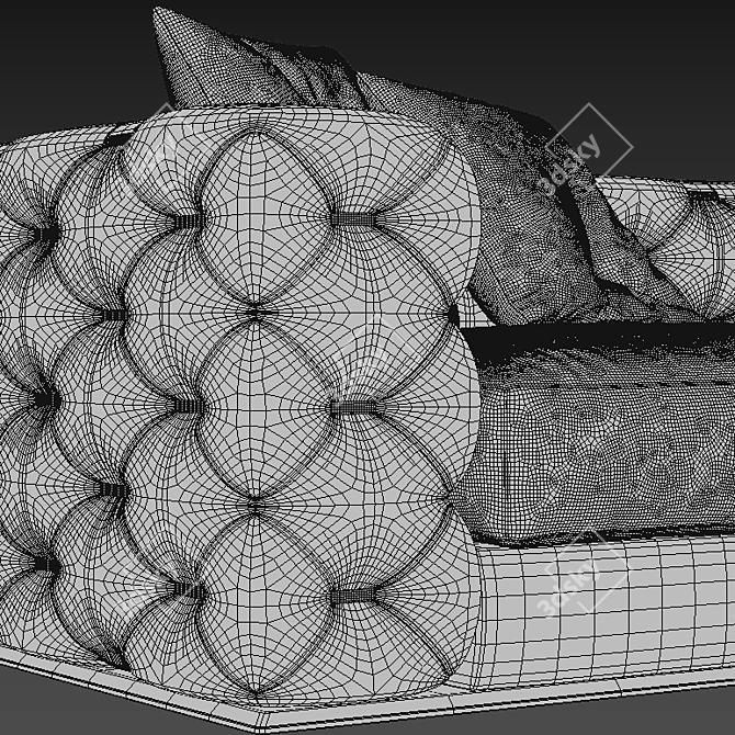 Luxurious Roberto Cavalli Turner Sofa 3D model image 3