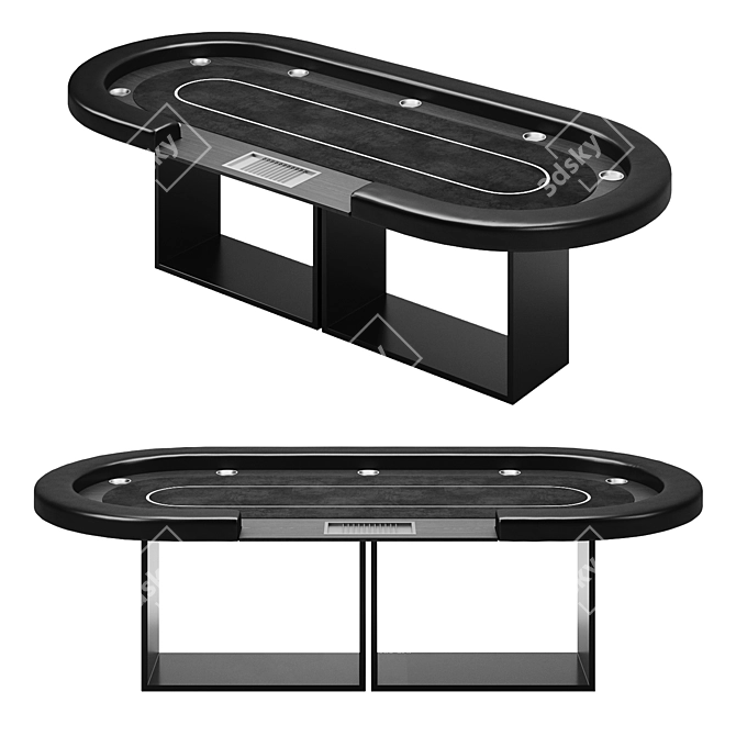 Luxury Ambrosia Poker Table | Elevate Customs 3D model image 1