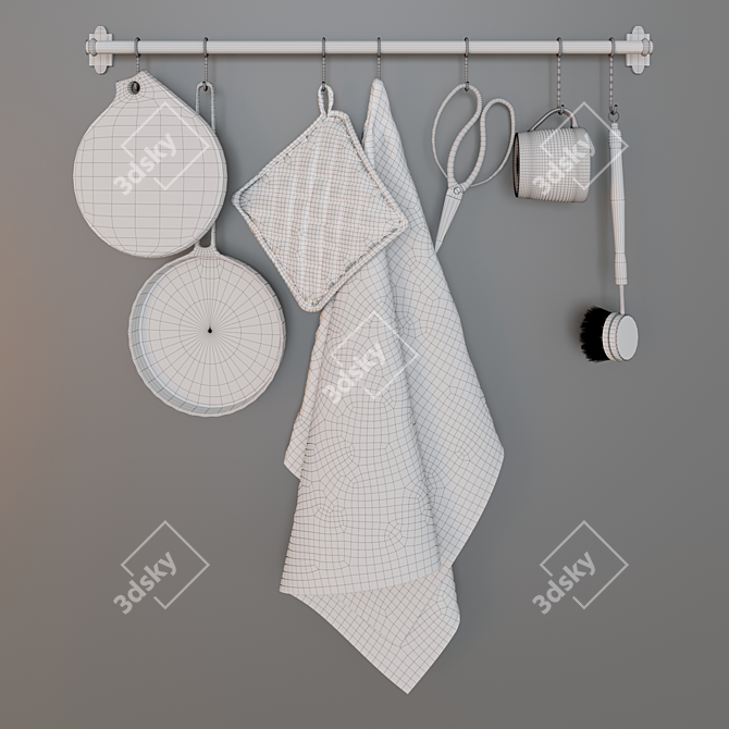 Cozy Kitchen Set 3D model image 3