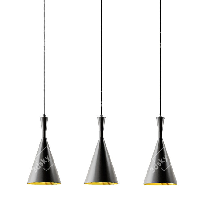 Elegant Pendant Lights by Sinclair, Shaya & Gillard 3D model image 4