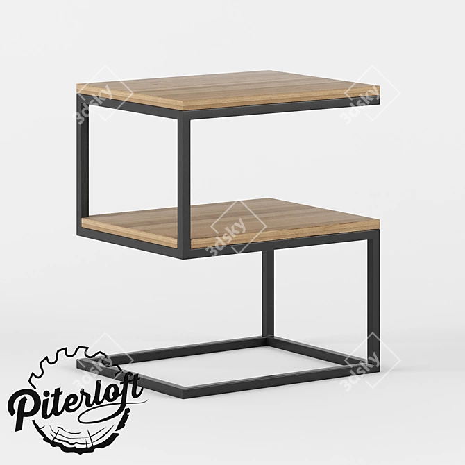 Rustic Sullivan Table 3D model image 1