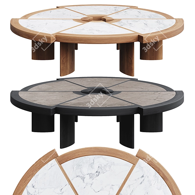 Cassina 529 Rio Coffee Table: Sleek Modern Design 3D model image 1