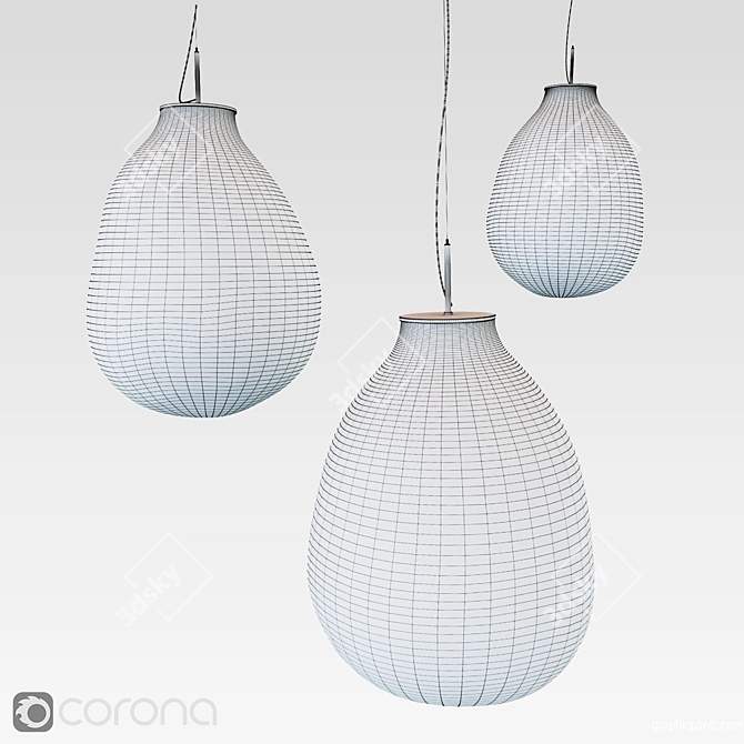 Bomma Tim Pendant Light: Sleek & Modern 3D model image 2