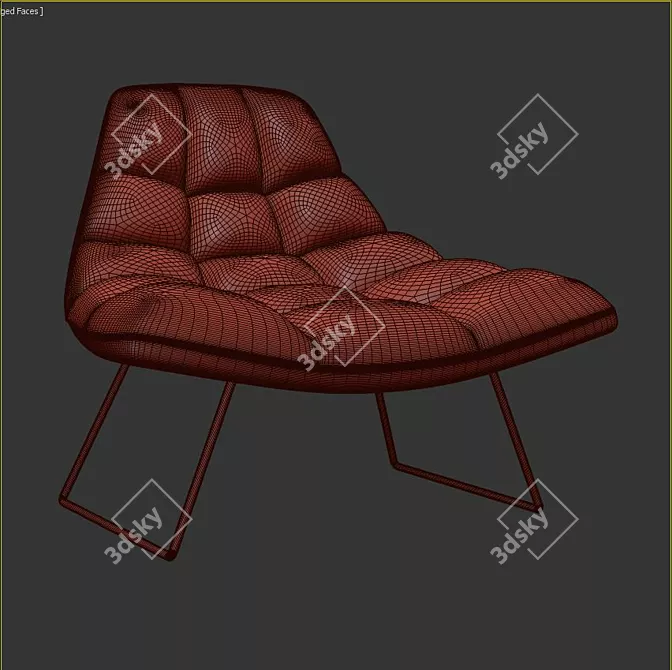 Comfort Haven Lounge Chair 3D model image 3