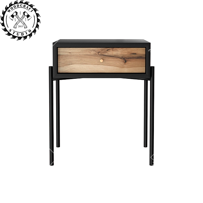 Frank Nightstand - WoodCraftStudio 3D model image 1