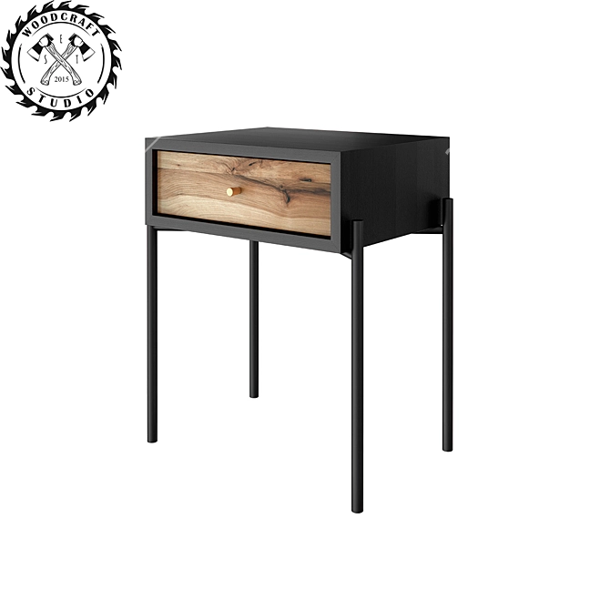 Frank Nightstand - WoodCraftStudio 3D model image 2