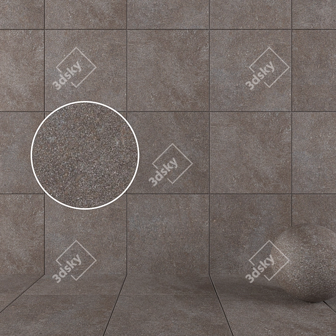 Multi-Texture HD Wall Tiles Set 3D model image 1