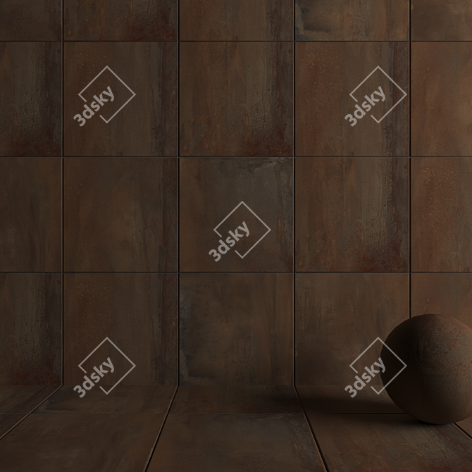 RUST Multi-Texture Wall Tiles 3D model image 3