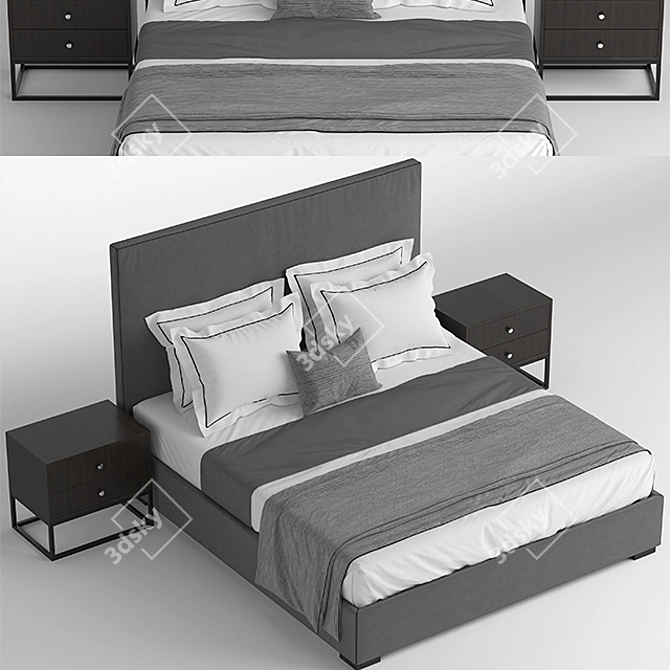 Elevate Sleep: Bardo Bed 3D model image 2