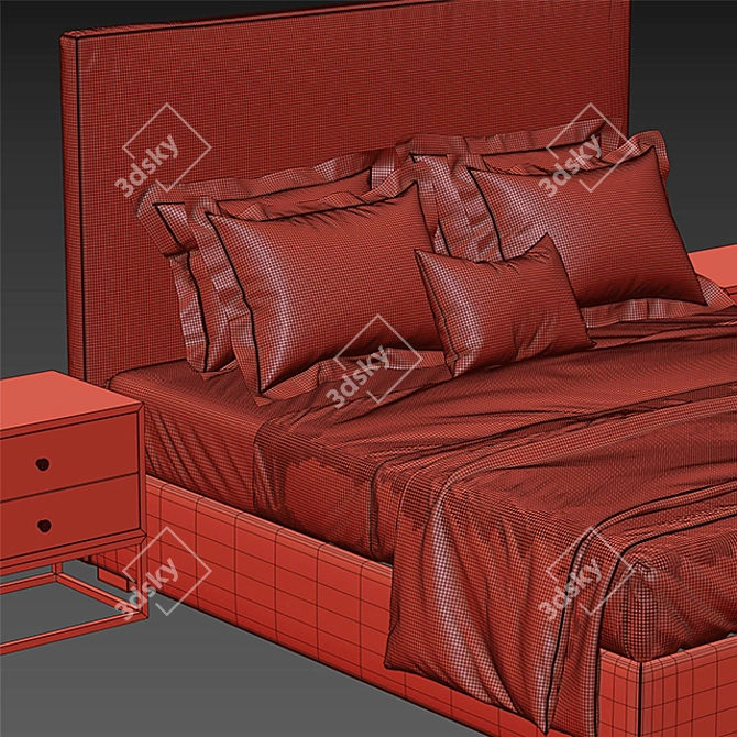 Elevate Sleep: Bardo Bed 3D model image 3