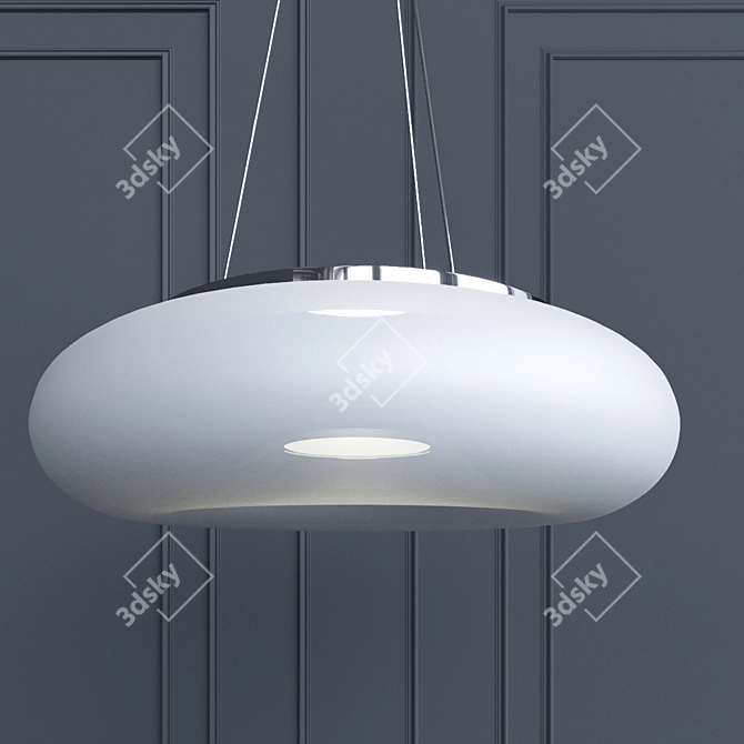 Modern Bianco Pendant Light 3D model image 1