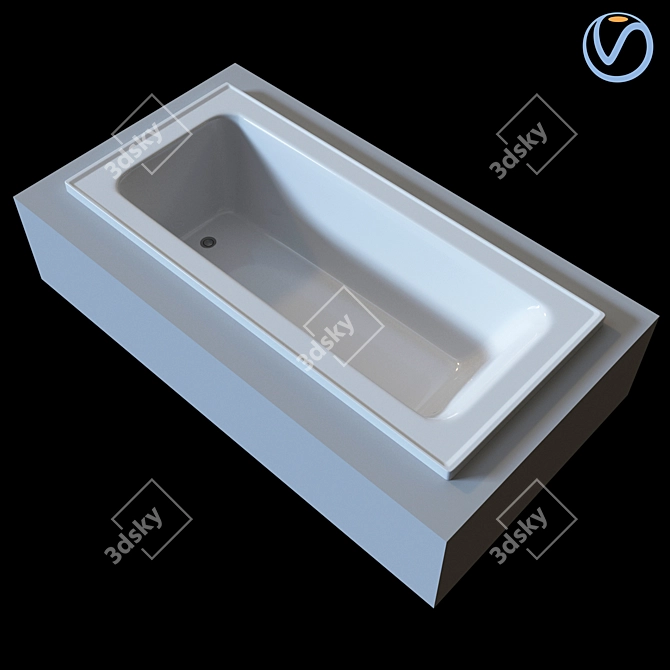 Caroma Coolibah Vivas 1675mm Inset: Premium Design for Stunning Bathrooms 3D model image 1