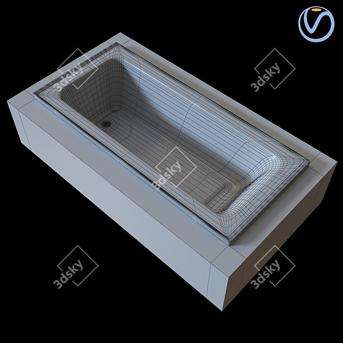 Caroma Coolibah Vivas 1675mm Inset: Premium Design for Stunning Bathrooms 3D model image 2