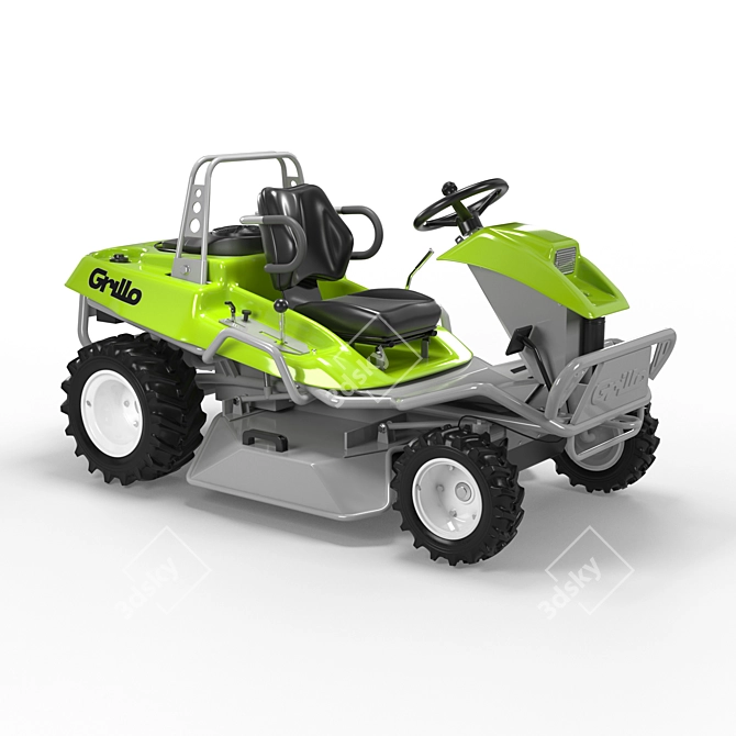 Title: Italian-made Grillo CL7.13 Tractor Lawn Mower 3D model image 1