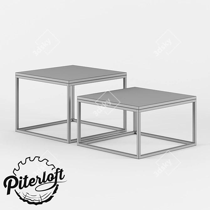 Rolling Wood Tables 3D model image 2