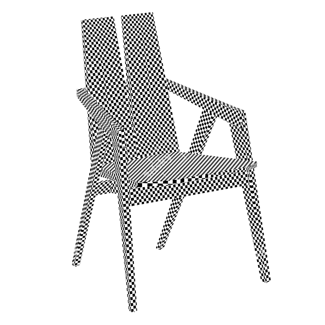 Fameg Vero B-1902: Elegant & Ergonomic Wood Chair 3D model image 2