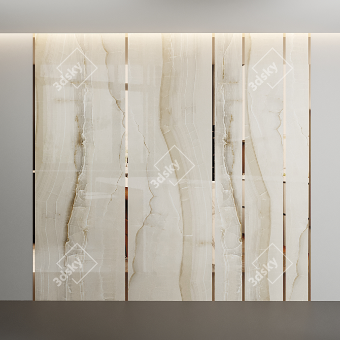 Ambar Onyx Wall Panel 3D model image 1