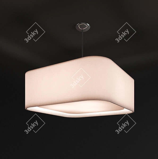 Penta Square: Modern Square Lamp 3D model image 1