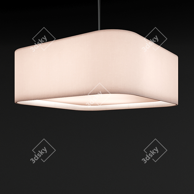 Penta Square: Modern Square Lamp 3D model image 2