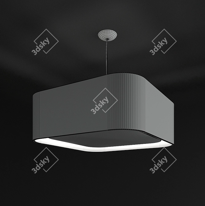 Penta Square: Modern Square Lamp 3D model image 3