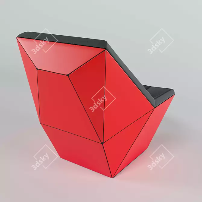 Knoll Washington Prism Chair: Sleek Design with High-Quality Textures 3D model image 3