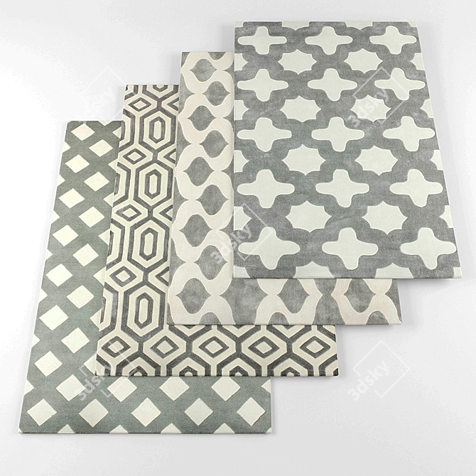NuLoom Rugs Collection: Exquisite Carpets 3D model image 1
