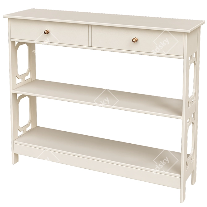 Elegant Buffavento Console Table 3D model image 1