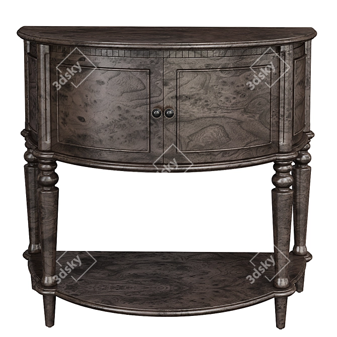 Rustic-Style Hameldon Console Table 3D model image 1