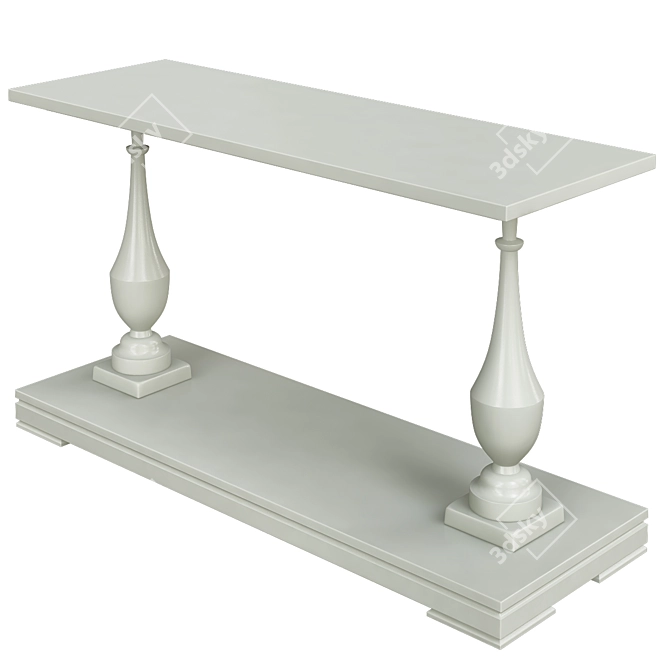 Elegant Urban Console Table 3D model image 1