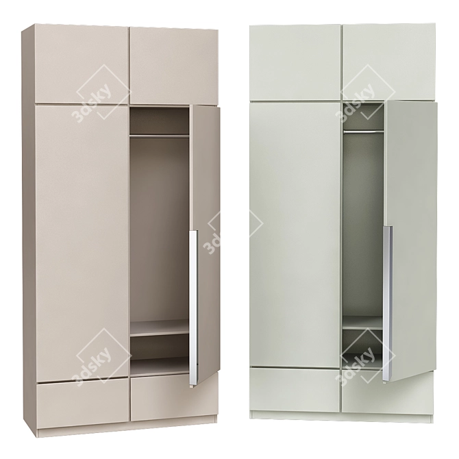 Stylish Storage Solution: Wardrobe 3D model image 1