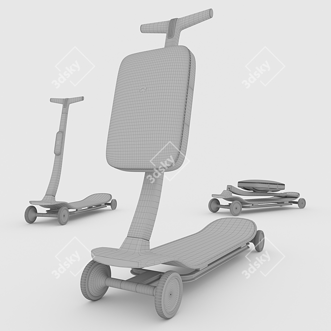 Nio AI-Driven Electric Scooter 3D model image 2