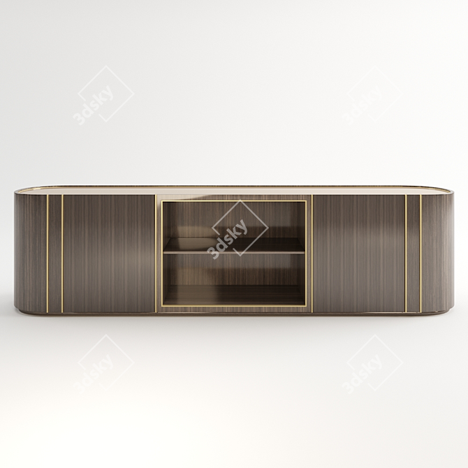 Modern TV Unit: FRATO BERGEN 3D model image 1