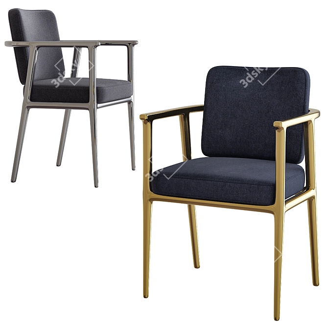 Elegant Moooi Zio Chair 3D model image 1