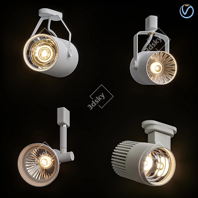 High-Quality MR16 GU5 LED Bulb 3D model image 1