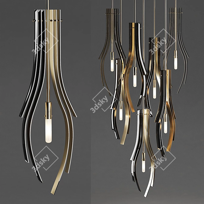 Elegant Sans Souci Luxury Forks 3D model image 1