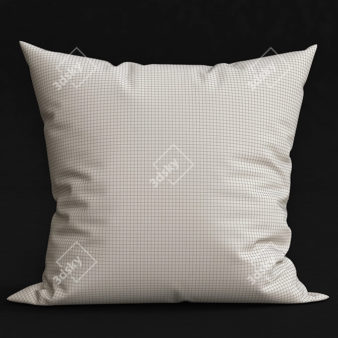 Luxury Pillow Set - Elegant Home Decor 3D model image 2