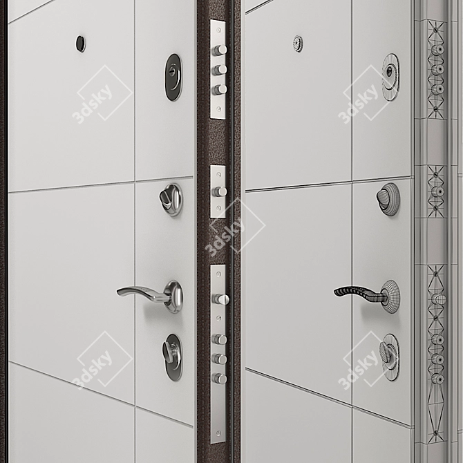 Reliable Torex Delta M 10 D23 Entrance Door 3D model image 2