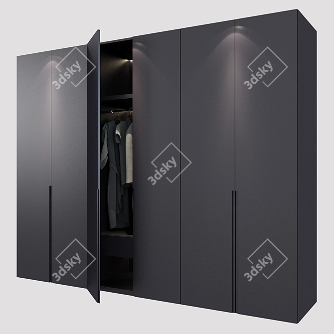 Stylish Storage Solution 3D model image 1