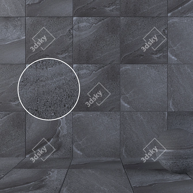 Black Beauty Wall/Floor Tiles 3D model image 1