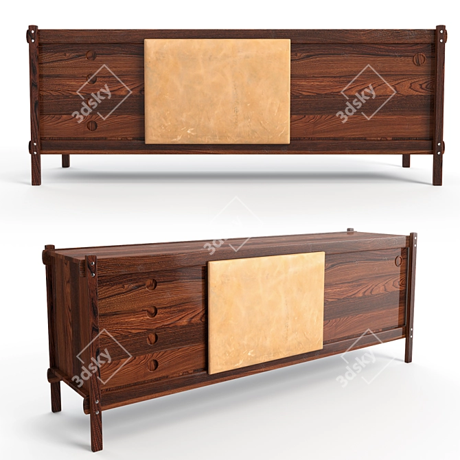 Modern Sergio Rodrigues Buffet: Archive Files & Manufacturer Website 3D model image 1