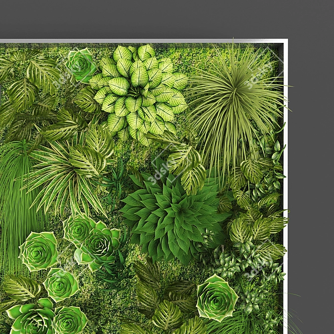 Vertical Oasis: Space-Saving Vertical Gardening 3D model image 2