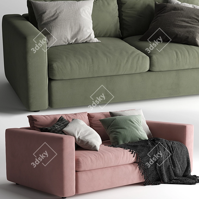 Stylish and Comfortable Ikea Vimle Sofa 3D model image 2