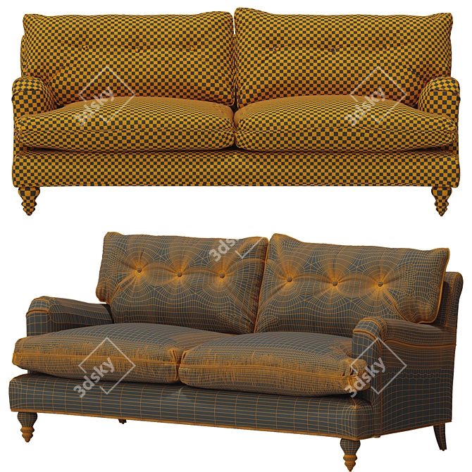 Avett Tufted Sofa: Elegant Comfort for Your Home 3D model image 3