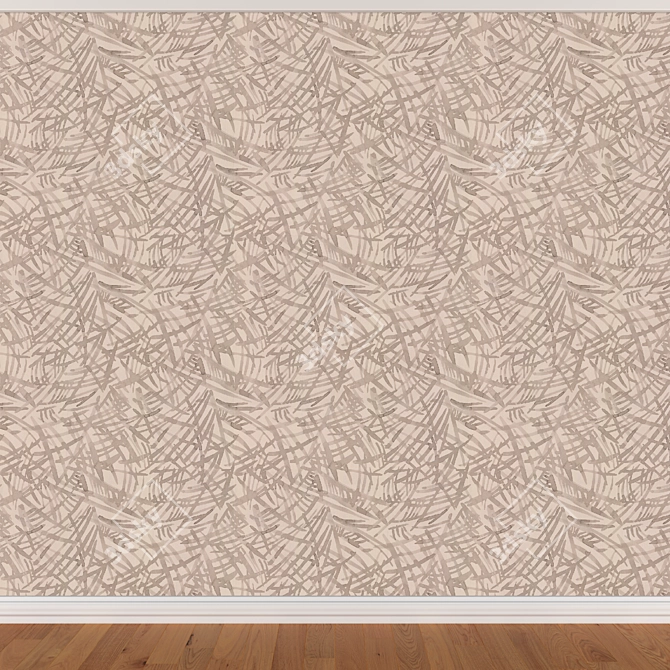 Sleek Seamless Wallpaper Set 423 3D model image 2