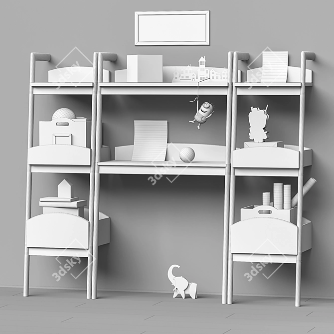 Modular Toy and Furniture Set 3D model image 3