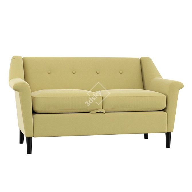 Elegant Emily Modern Loveseat 3D model image 2